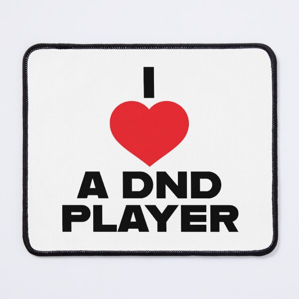 Item preview, I Heart a DND Player designed and sold by ArtPuffen.