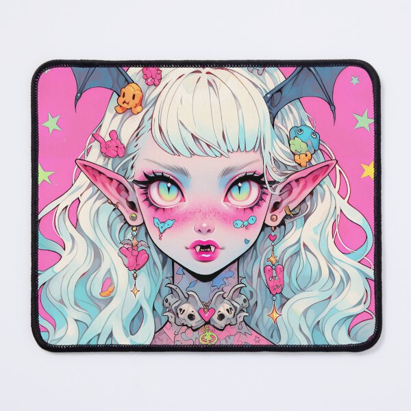 Item preview, Pastel Bat Anime Girl designed and sold by bubblegoth.
