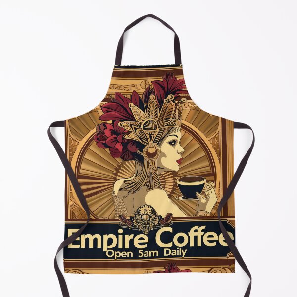 Item preview, Regal Coffee Emporium: Art Deco-Inspired Barista Queen designed and sold by David Balzen.