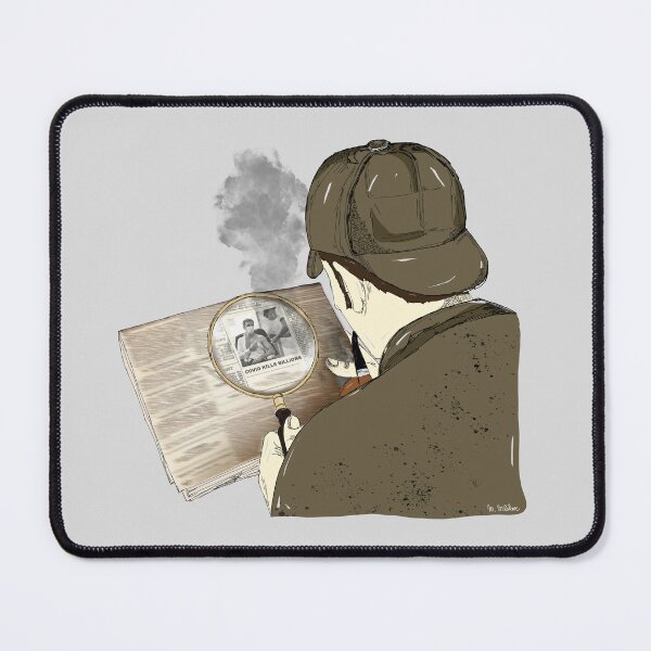 Item preview, Sherlock reading the news (Digital) designed and sold by writerandapipe.