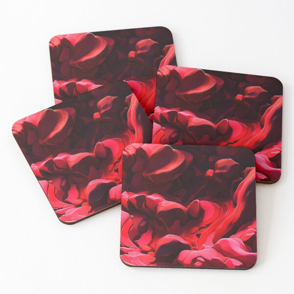 Item preview, Pastel Red Cotton Candy Foamy Lava designed and sold by SassyArtistry.