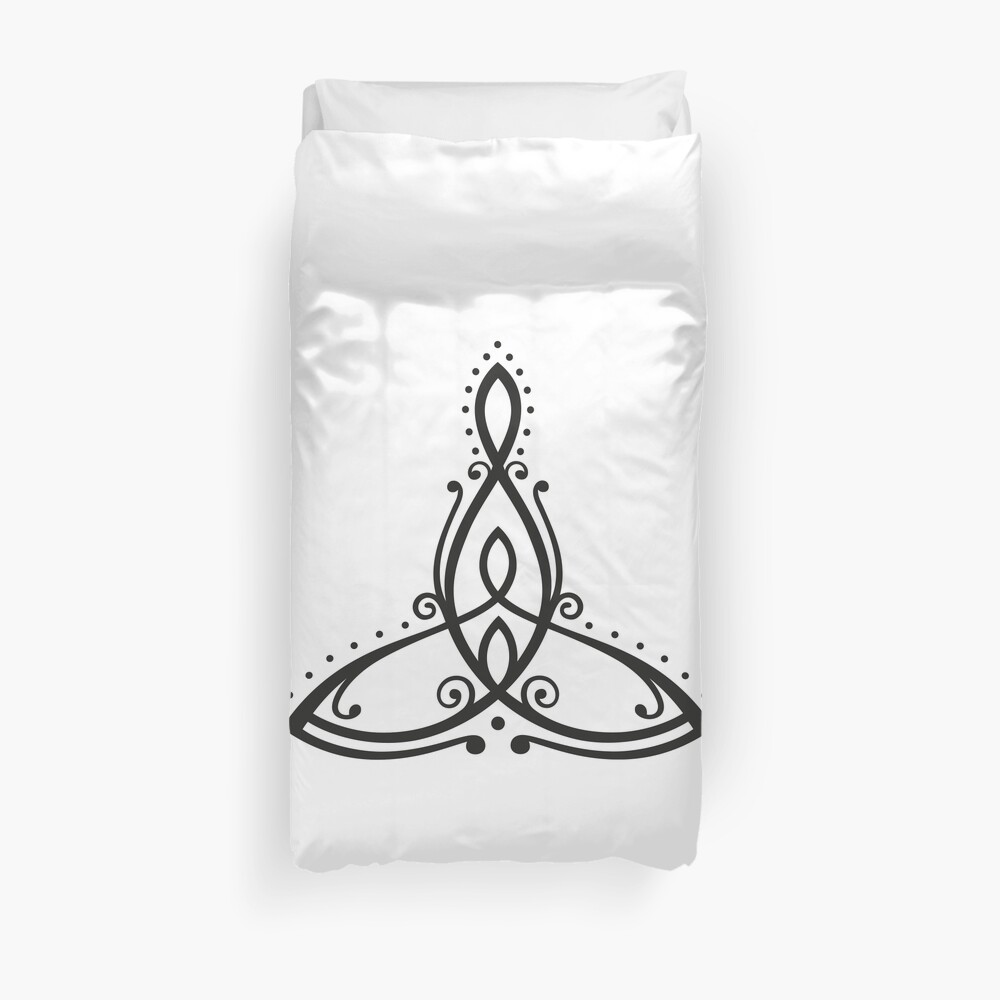 Funda nórdica «Símbolo celta, madre con dos hijos.» de ChristineKrahl