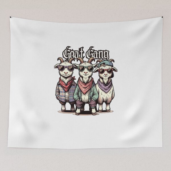 Item preview, Goat Gang 3 Gangster Cholo Goats in the Streets   designed and sold by kylmllr101684.