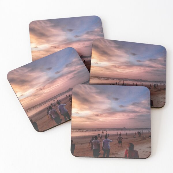 Item preview, Sunset at Juhu beach, Mumbai designed and sold by gethiraved.
