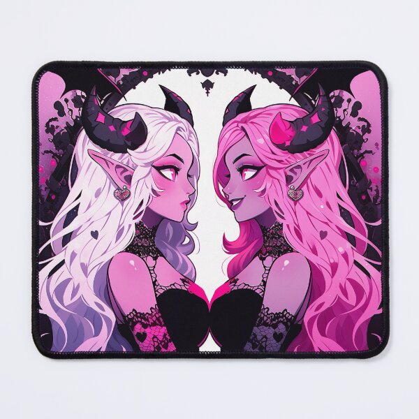 Item preview, Pink Lesbian Wedding Anime Girls designed and sold by bubblegoth.