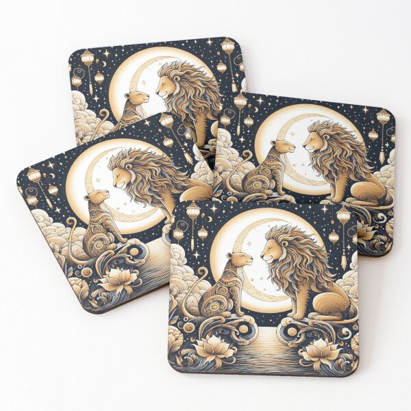 Item preview, Moonlit Lion Love designed and sold by J-CCreations.