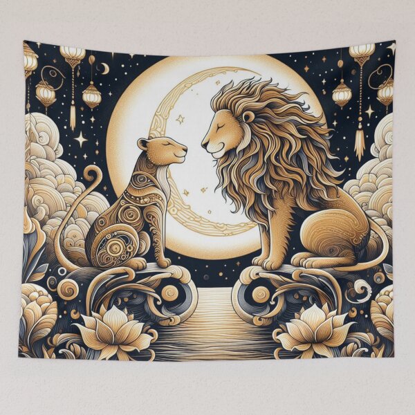 Item preview, Moonlit Lion Love designed and sold by J-CCreations.