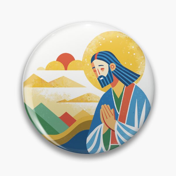Item preview, Christ praying on the Mount of Olives color pencil drawing Expressionism designed and sold by Rosa Elena Albornoz Mendez.