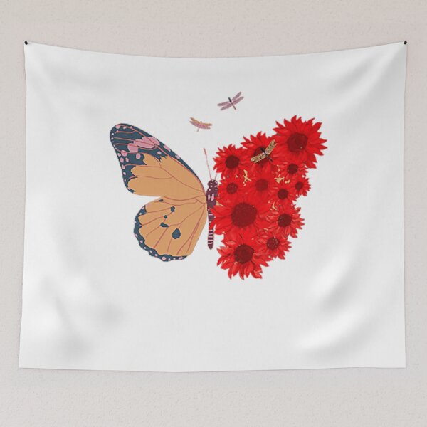 Item preview, Rose-Covered Butterfly designed and sold by LoveInkCreation.