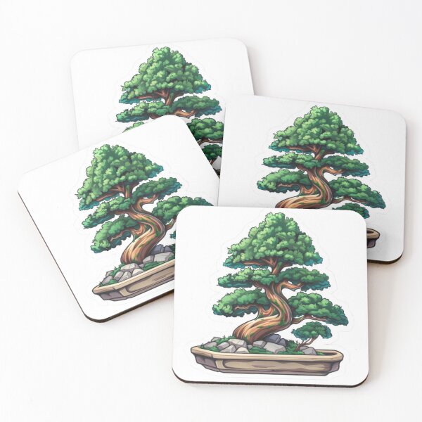 Item preview, Tree Sticker, Beautiful Bonsai Tree Sticker: Enhance Your Decor with Our High-Quality, Detailed Bonsai Tree Decals - Perfect for Laptops, Notebooks, and More! designed and sold by AlphaPODMonkey.