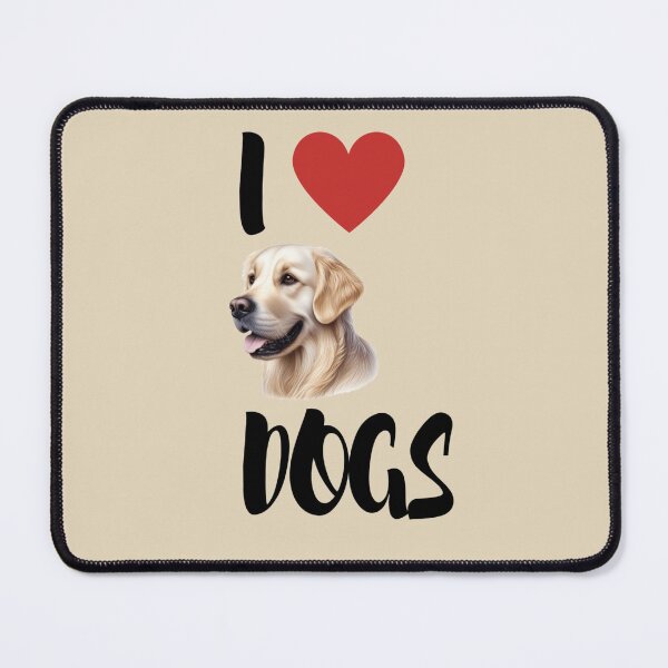 Item preview, I Love Dog Tees, Golden Retriever T-Shirt, Golden RetrieverLove, Golden RetrieverApparel, Dog Sticker, Dog Mats, Pet Sticker, Phonecase designed and sold by TeeShirtTrendz.