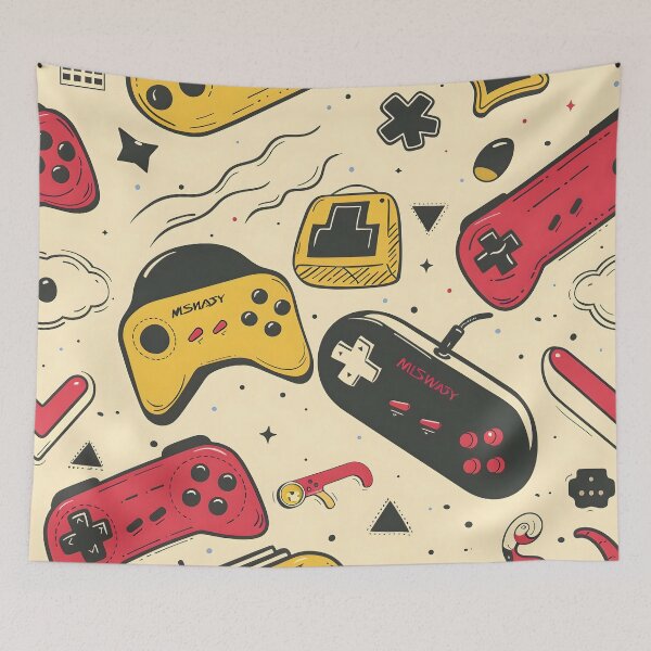 Item preview, Tiled Video Game Controller Pattern designed and sold by dcrc.