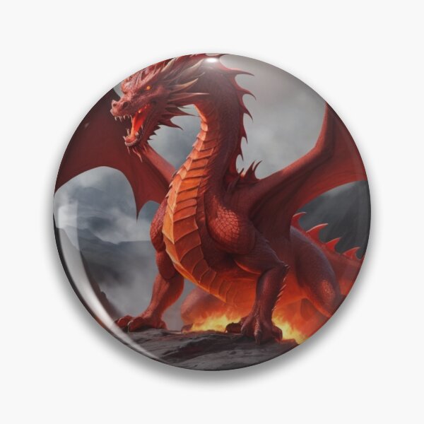 Artikelvorschau, roter Drache entworfen und verkauft von ThralStore.