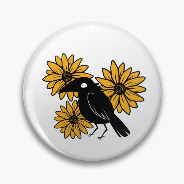 Item preview, Crow and Sun Flowers designed and sold by katiecrumpton.