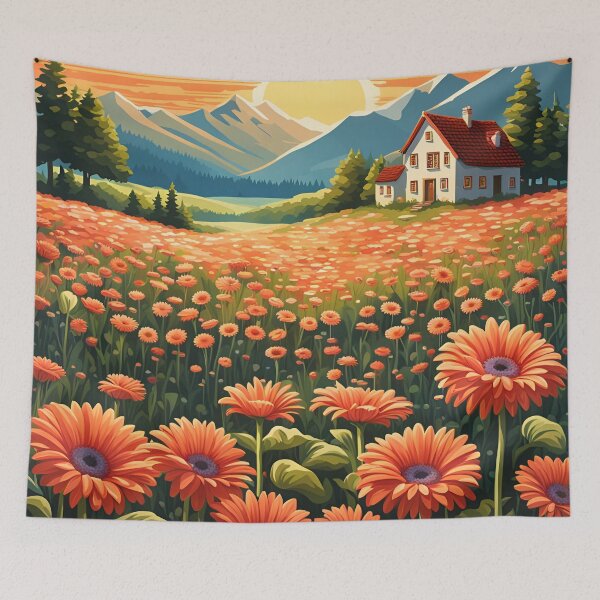 Item preview, Gerbera Daisy Sunset designed and sold by VeiledVision.