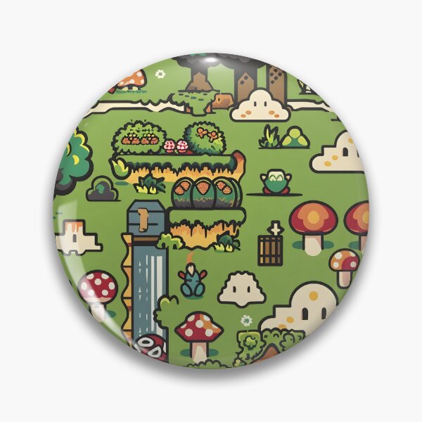 Item preview, Tiled Video Game Forest Level Pattern designed and sold by dcrc.
