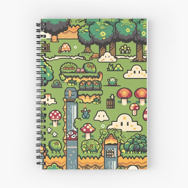 Item preview, Tiled Video Game Forest Level Pattern designed and sold by dcrc.