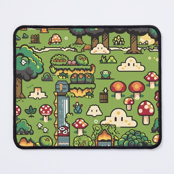 Item preview, Tiled Video Game Forest Level Pattern designed and sold by dcrc.