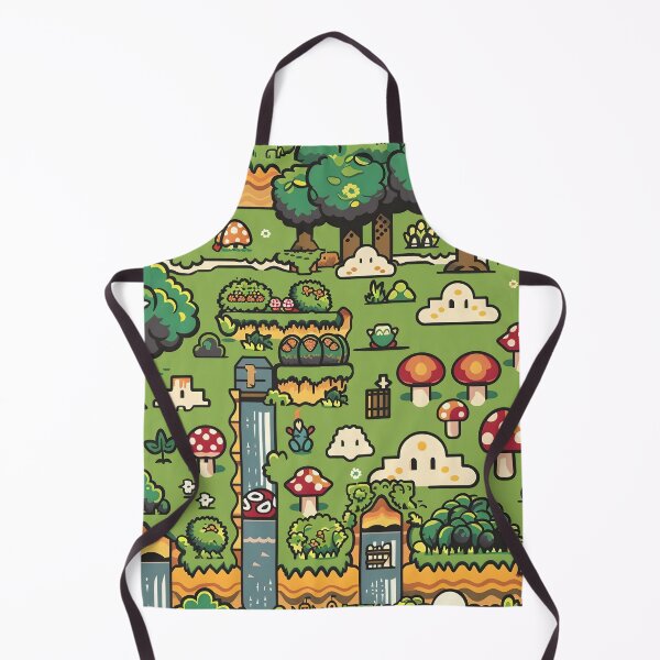 Item preview, Tiled Video Game Forest Level Pattern designed and sold by dcrc.