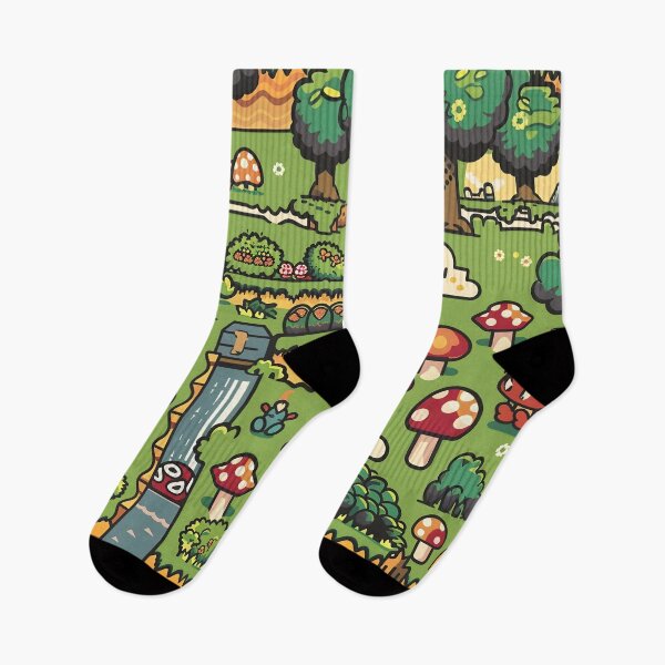 Item preview, Tiled Video Game Forest Level Pattern designed and sold by dcrc.