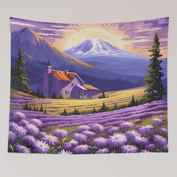 Item preview, New England Purple Dome Aster designed and sold by VeiledVision.