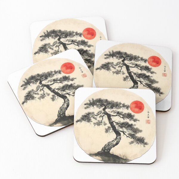 Item preview, Circle and Bonsai Tree designed and sold by Artcollectionus.