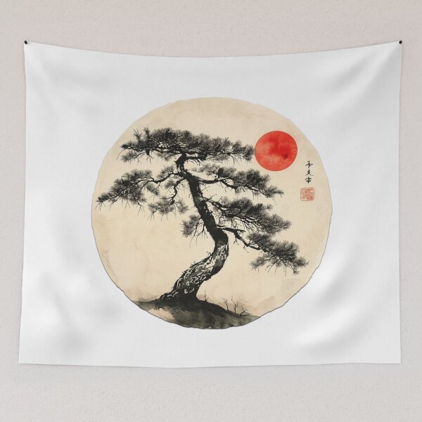 Item preview, Circle and Bonsai Tree designed and sold by Artcollectionus.