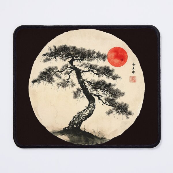 Item preview, Circle and Bonsai Tree designed and sold by Artcollectionus.