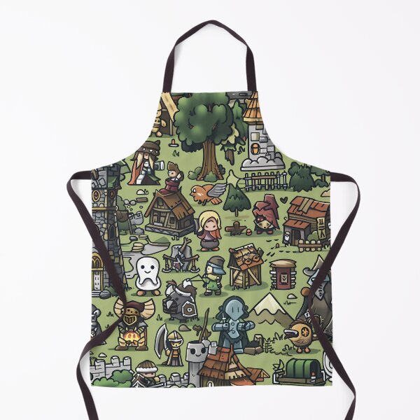 Item preview, Tiled Medieval Video Game Pattern  designed and sold by dcrc.