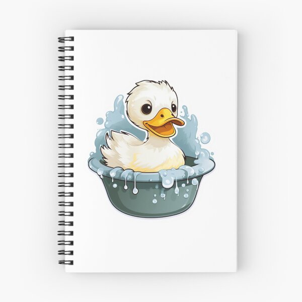 Item preview, Bathing Duck Cute Comedy Art Animal Bubbles Water Bath  designed and sold by SMARTKIT  DESIGNAGENCY.