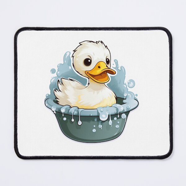 Item preview, Bathing Duck Cute Comedy Art Animal Bubbles Water Bath  designed and sold by SMARTKIT  DESIGNAGENCY.