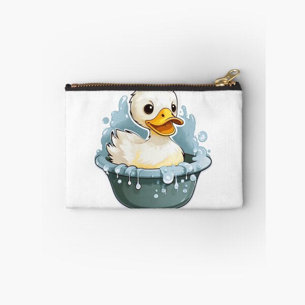Item preview, Bathing Duck Cute Comedy Art Animal Bubbles Water Bath  designed and sold by SMARTKIT  DESIGNAGENCY.