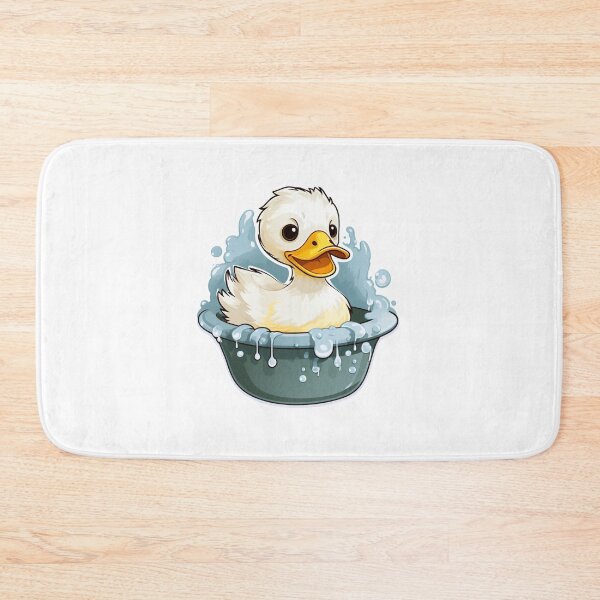Item preview, Bathing Duck Cute Comedy Art Animal Bubbles Water Bath  designed and sold by SMARTKIT  DESIGNAGENCY.