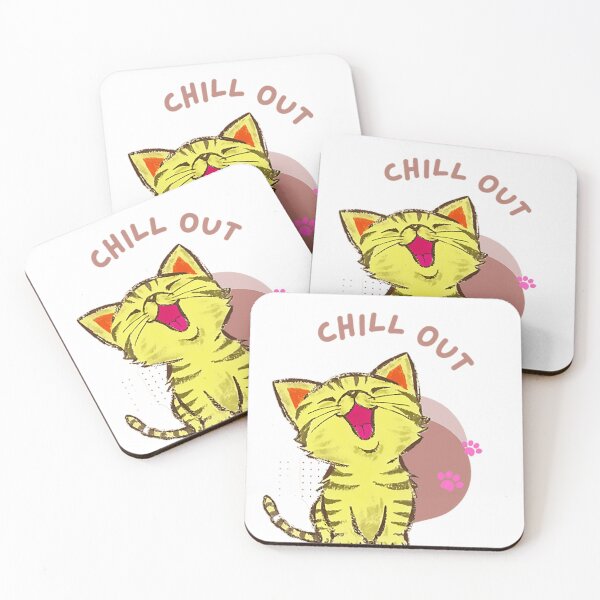 Item preview, Chill Out Cat  designed and sold by LoveInkCreation.
