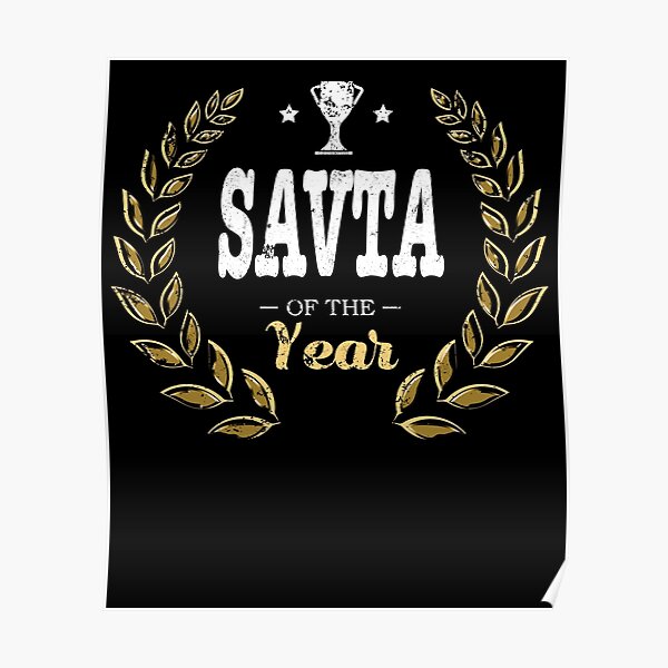 Savta Of Year Grandma Poster