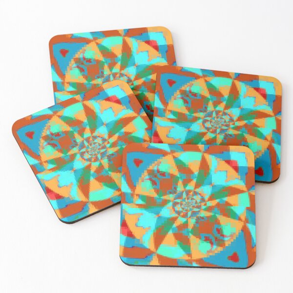 Item preview, **MULTICOLOR EASTER PATTERN GEOMETRY PAINTING NAUTILUS SPIRAL FLOWERS FANTASY PATCHWORK** designed and sold by Ralek.