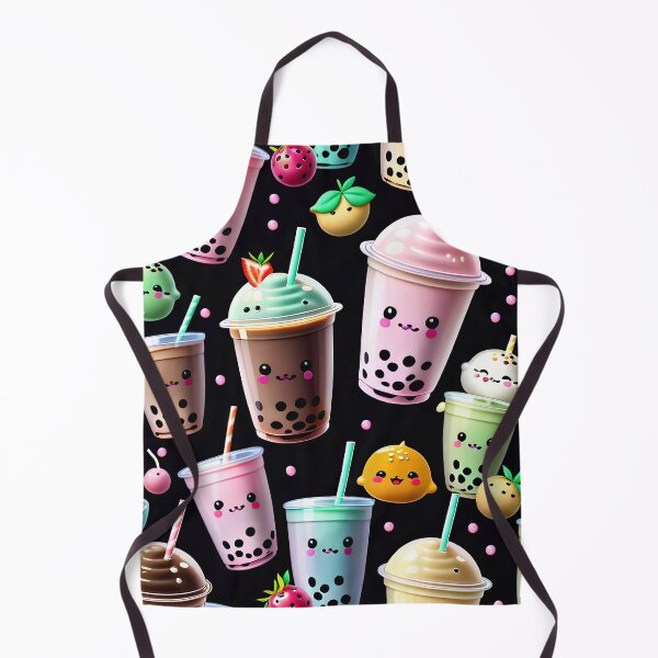 Artikelvorschau, Kawaii Bubble Boba Tea Pattern entworfen und verkauft von TheArtOfPat.