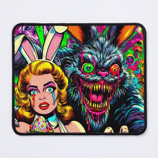 Item preview, Trippy Psychedelic Mind Controlling Easter Bunny Monster designed and sold by AIPixelMaster.