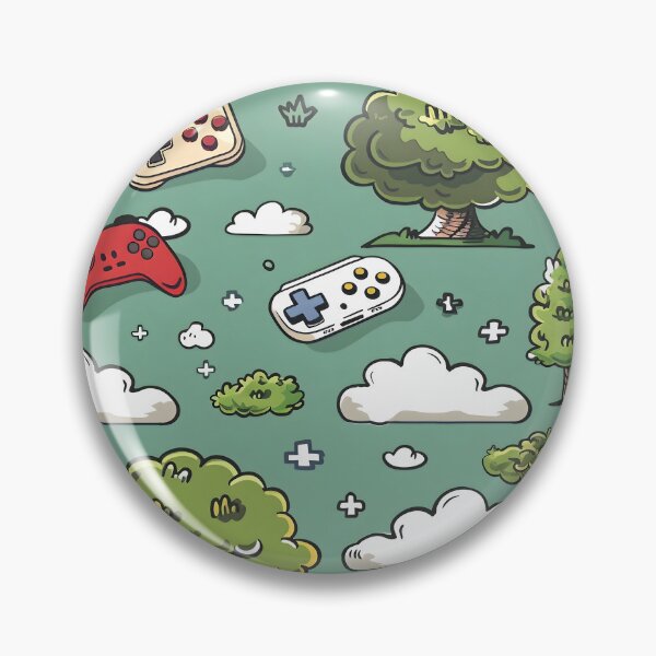 Item preview, Tiled Video Game Symbol Pattern designed and sold by dcrc.