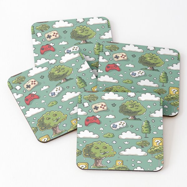 Item preview, Tiled Video Game Symbol Pattern designed and sold by dcrc.