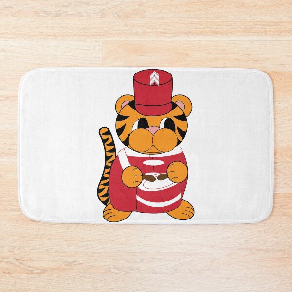 Item preview, Tiger Marching Band Snare Drum Red and White designed and sold by ValeriesGallery.