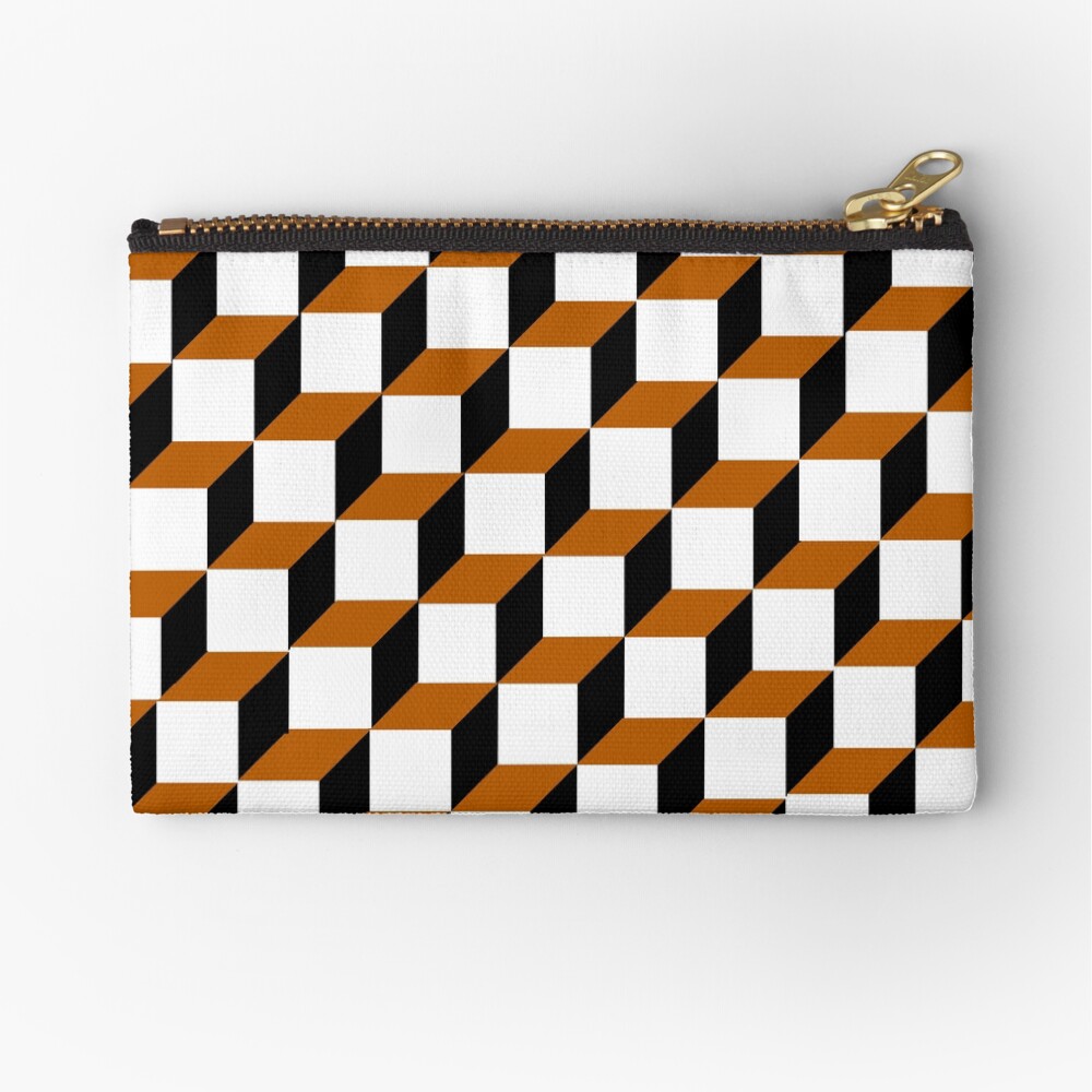 Cubism Squared Zipper Pouch