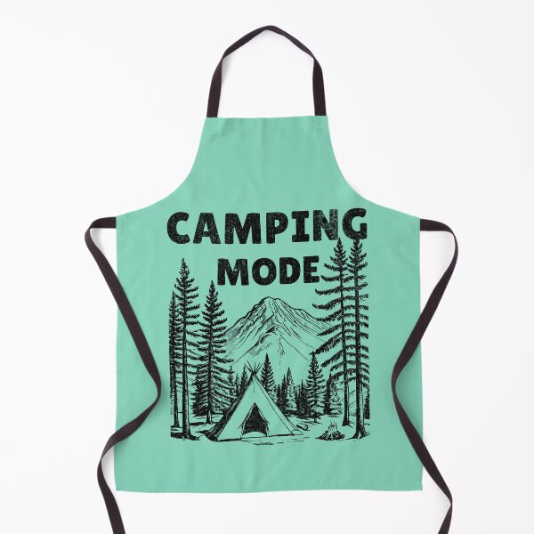 Item preview, Campsite in Mountains - Camping Mode Black and White designed and sold by greenwhite25.