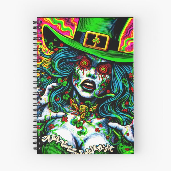 Item preview, Trippy Psychedelic Leprechaun Sorceress designed and sold by AIPixelMaster.