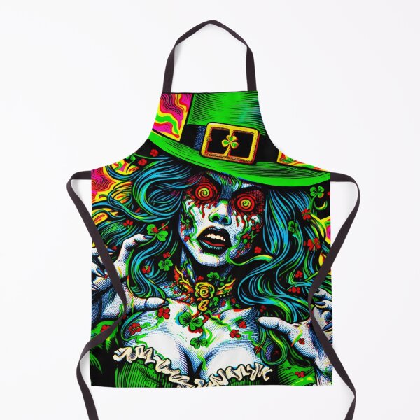 Item preview, Trippy Psychedelic Leprechaun Sorceress designed and sold by AIPixelMaster.