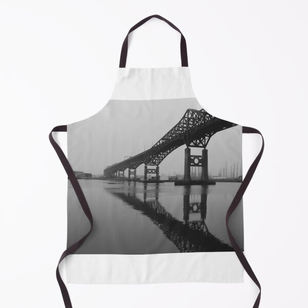 Item preview, Pulaski Skyway Bridge Reflection Hackensack River Jersey City designed and sold by BradKnorrArt.