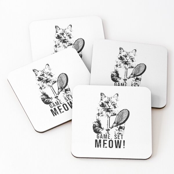 Item preview, Game Set Meow, Tennis Cat designed and sold by KaiLabsArt.