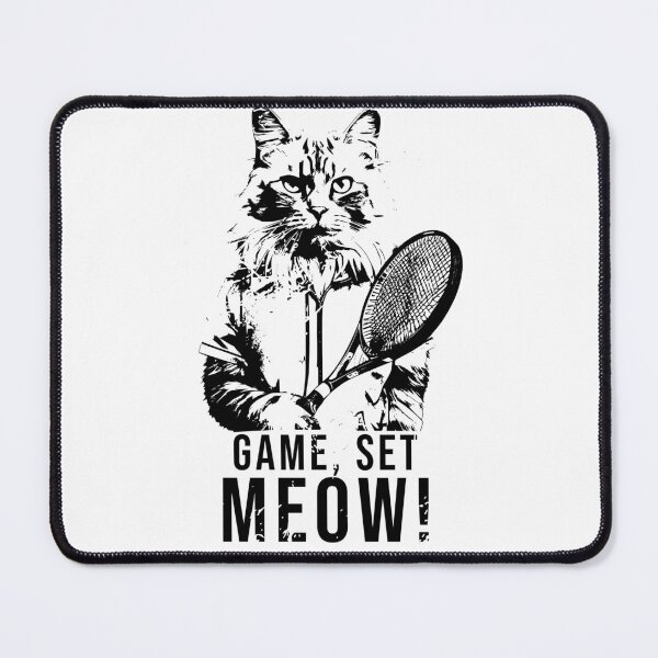Item preview, Game Set Meow, Tennis Cat designed and sold by KaiLabsArt.