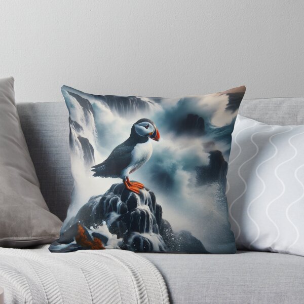 Item preview, Puffin crashing waves designed and sold by Truck Stop One.
