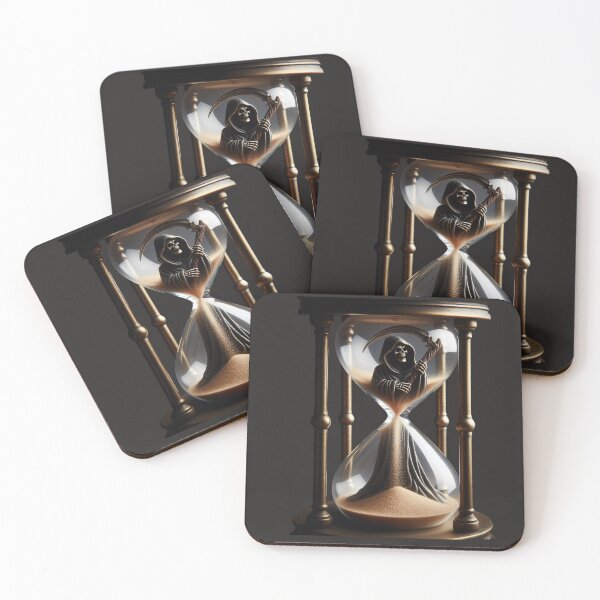 Item preview, Grim Reaper in a Glass Time Clock designed and sold by HippieFarms11.